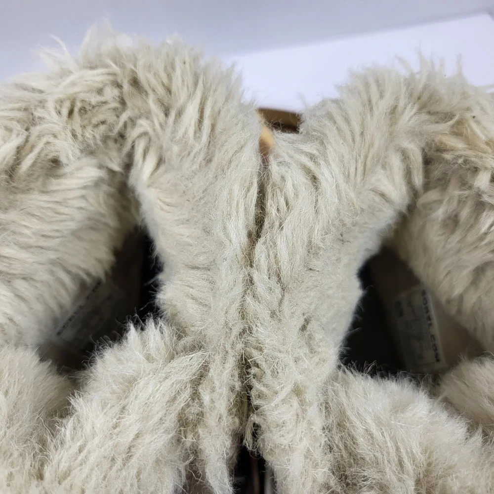 Sorel Tivoli II Women's Winter Snow Boots Waterproof Suede Faux Fur‎ Grey Size 6